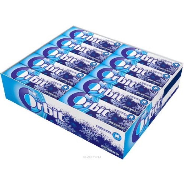 КОНДИТЕРКА Жевательная резинка ОРБИТ Winterfresh  13,6 гр. (30 ш)(20 бл.)