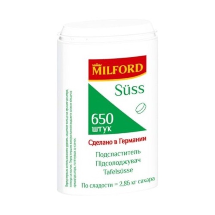 MILFORD Заменитель сахара  650 таб.(24) Германия
