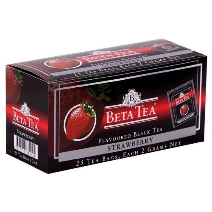 ЧАЙ Beta Tea Клубника 25 пак. черный (24)