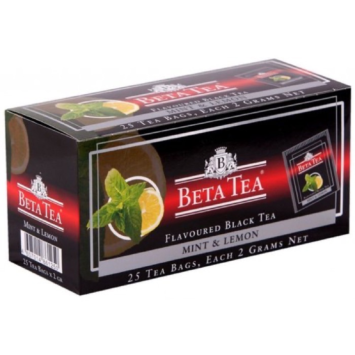 ЧАЙ Beta Tea Мята и лимон 25 пак. черный (24)