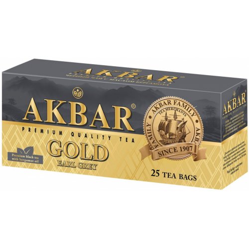ЧАЙ АКБАР GOLD Earl Grey  25 пак *2 гр. с/я (24) ЖЦ