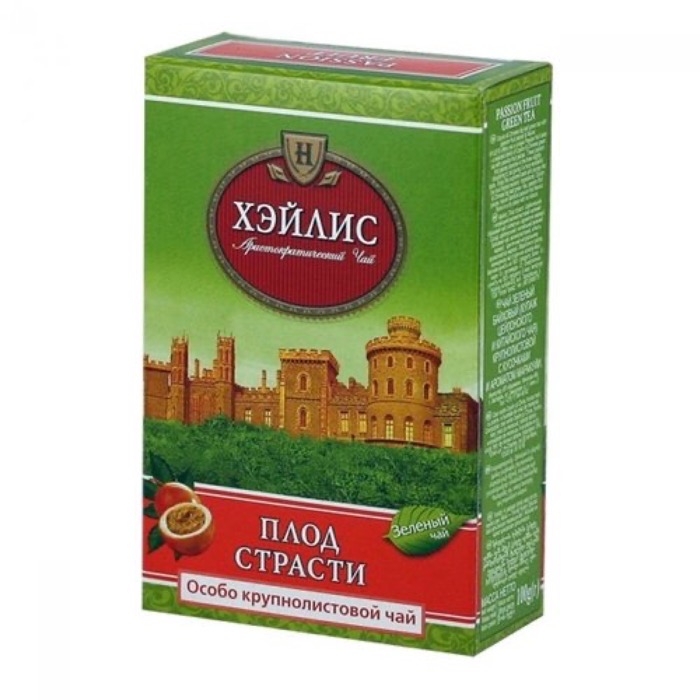 ЧАЙ Хэйлис Плод страсти 100 гр. зеленый  особ.кр.лист (20) (10964)