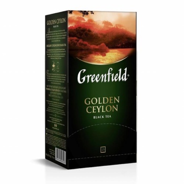 ЧАЙ МО Гринфилд  Golden Ceylon  25 пак. х 2 гр. цейлон черный (10)  (0352-10)
