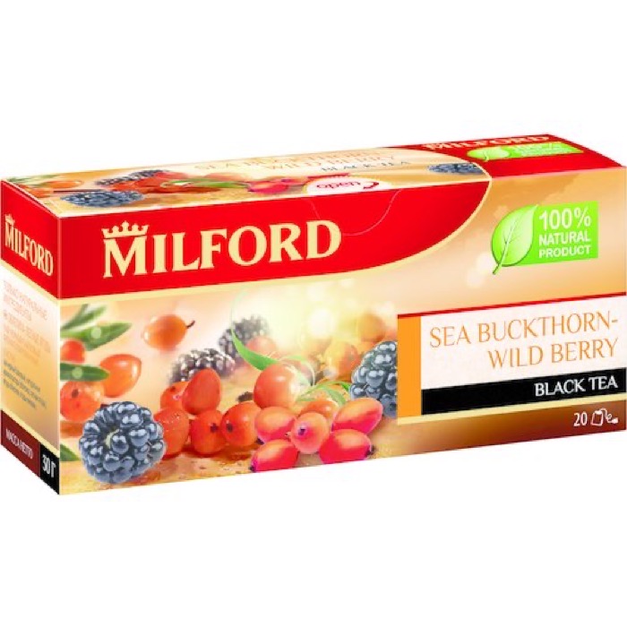 ЧАЙ MILFORD Облепиха-Лесные ягоды 20 пак.(12)