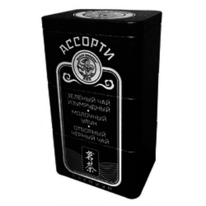 ЧАЙ Черный Дракон   Ассорти №1   90 гр. (30г*3) (зел.изум., молоч.улун, отб.черн.), ж/б (24) (AN325)
