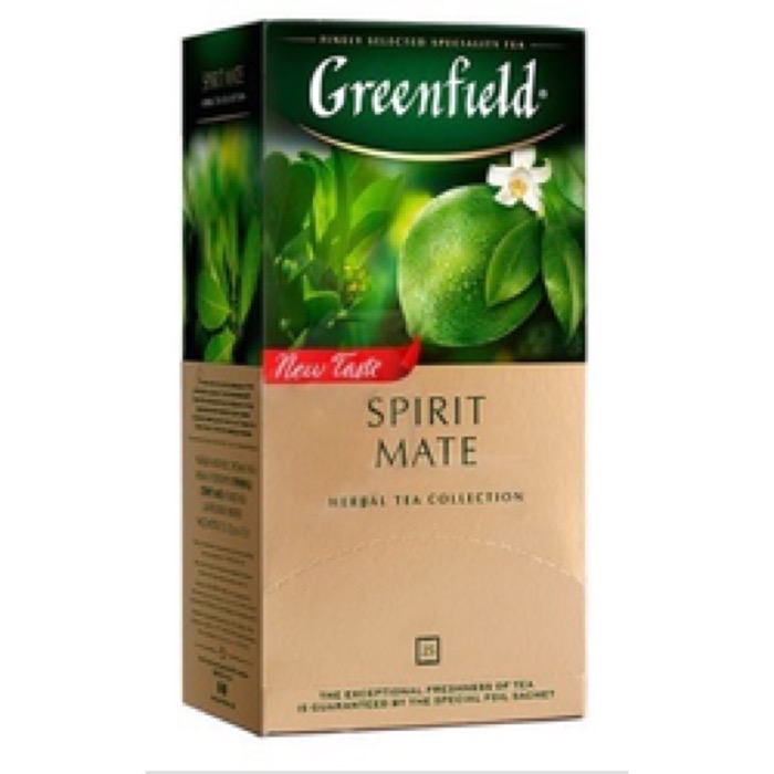 ЧАЙ МО Гринфилд Spirit Mate  25 пак. х 1,5 гр. матэ (10)                     (1391)