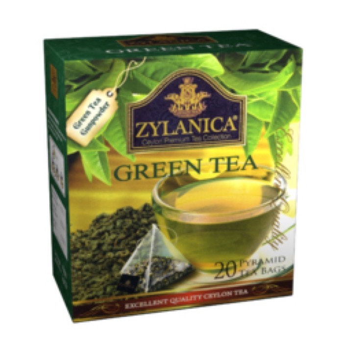 ЧАЙ ZYLANICA пирамидки Green tea 20 пак.*2 гр. зеленый (12)  4402