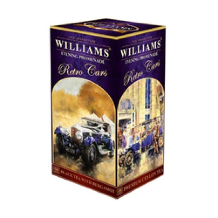ЧАЙ WILLIAMS серия авто Вечерняя прогулка (Evening Promenade) 250 гр черн. с берг., картон (12) (982