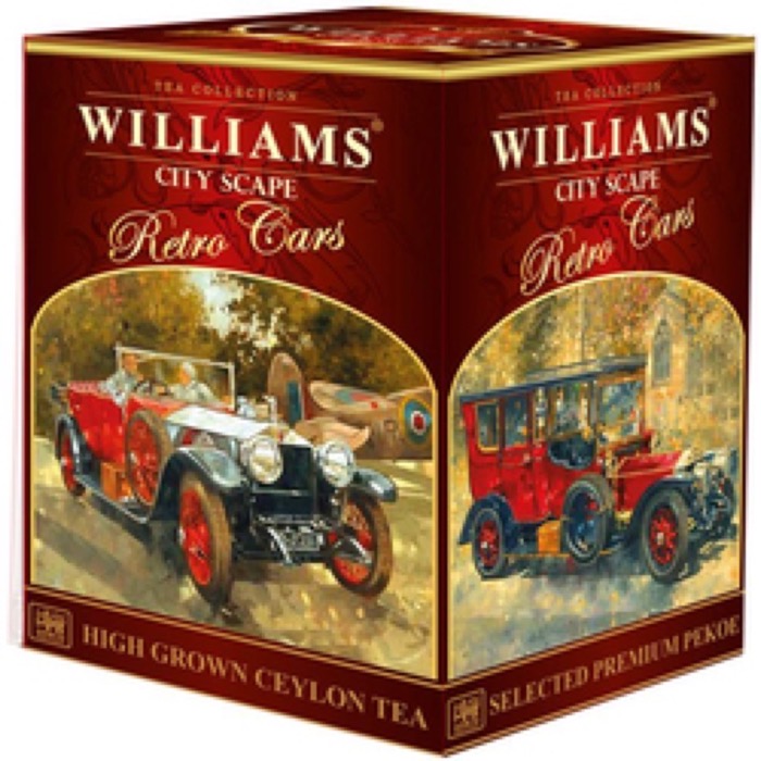 ЧАЙ WILLIAMS серия авто Городской пейзаж (City Scape) 150 гр черный Pekoe, картон  (24) (0986)