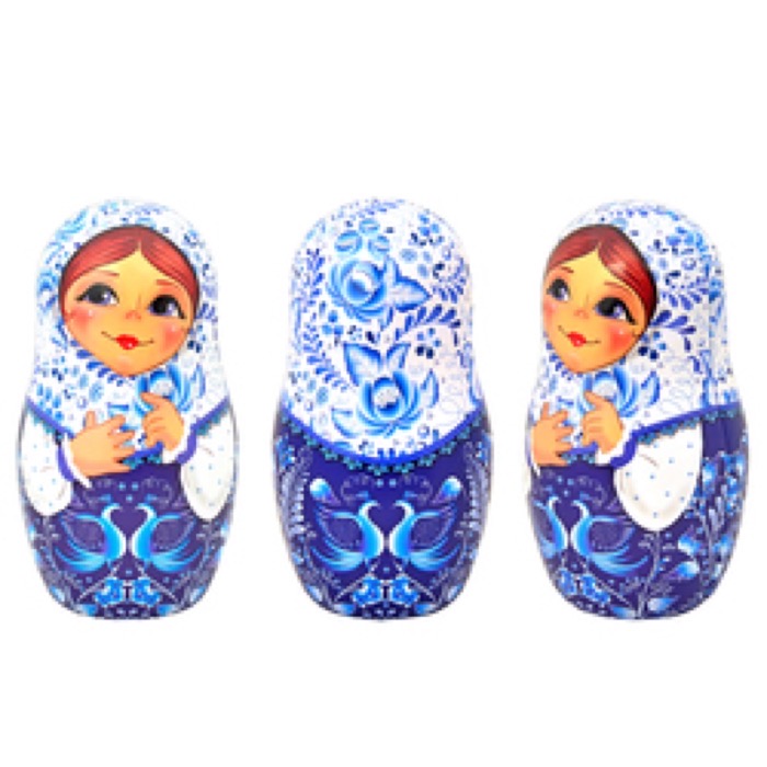 ЧАЙ Get&Joy МАТРЕШКА- С птицами, синяя 50 гр. ОРА цейлон., ж/б (24) (6696/32346)