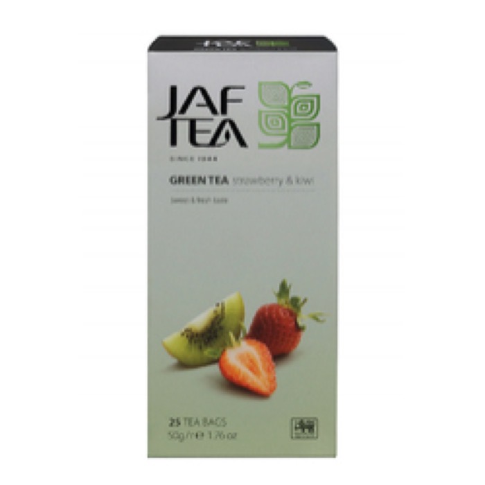 ЧАЙ JAF SC Green Strawberry+Kiwil  25 пак.*2 гр. зеленый с клубникой и киви (36) (76)