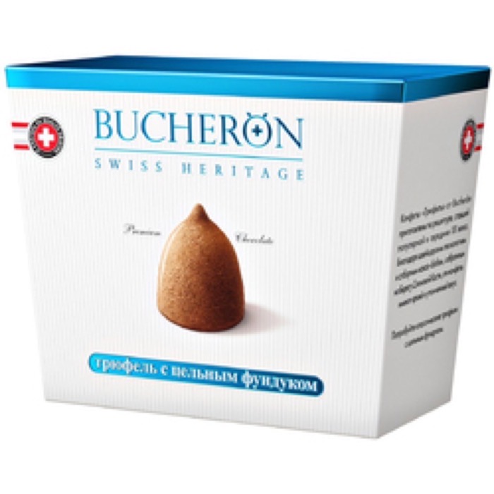 Bucheron конфеты Трюфель  с цельным фундуком BOX 175 гр. (6) картон   0697