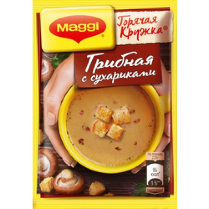 Магги Суп ГК грибной с сухариками  20 гр. (30)            (862)