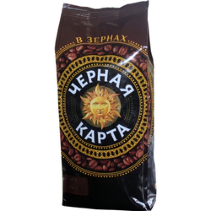 Кофе ШТРАУС Черная карта 500 гр. зерно пакет (6) 96 кор./палл.