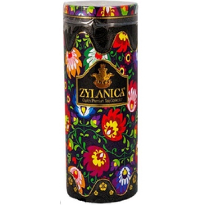 ЧАЙ ZYLANICA Folk Desing Collection Black со свечой OPА 100 гр. черн., Ж/Б (24)  6291