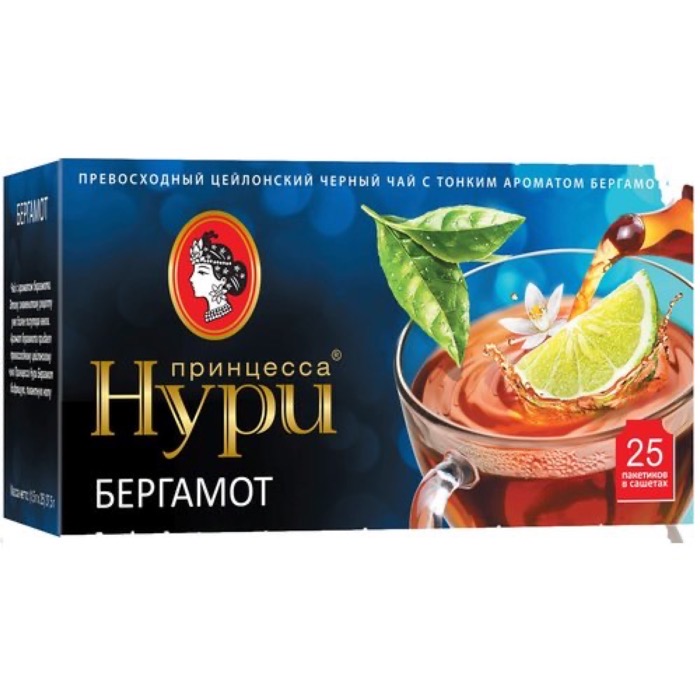 ЧАЙ МО Орими принцесса Нури  25 пак. х 1,5 гр. фрукт. Роскошный Бергамот (0252-18-1)(18)