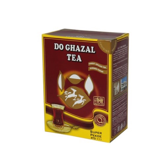 ЧАЙ DO GHAZAL Супер Пекое 200 гр., цейл.лист., картон (12) NEW