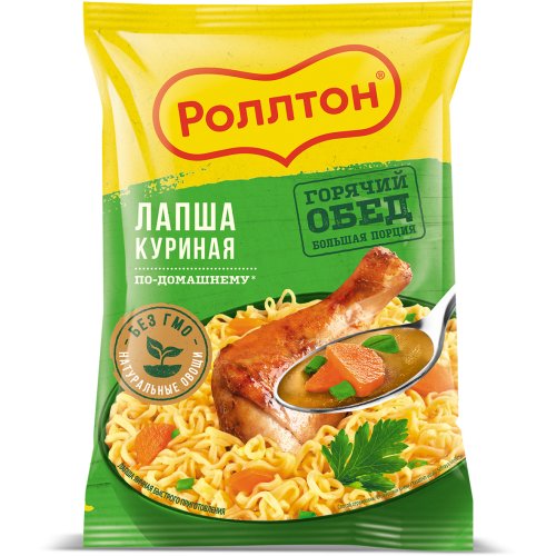 Роллтон Лапша по-домашнему  85 гр. Курица, пакет (40) (в пал.45) *