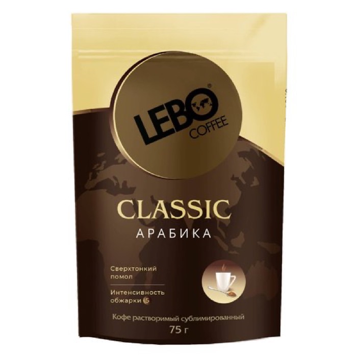 Кофе Лебо Classic  75 гр. субл. м/у (12) ЖЦ