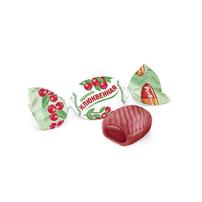 КОНДИТЕРКА ОБК  весовые конфеты (кг)  карамель Клюквенная ,Бабаевский (6 кг)