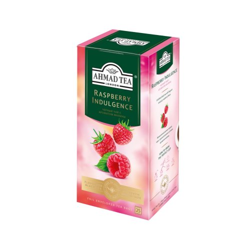 ЧАЙ AHMAD TEA  Малиновое лакомство 25 пак.*1,5 гр.черный (12) ф/п  (2261)