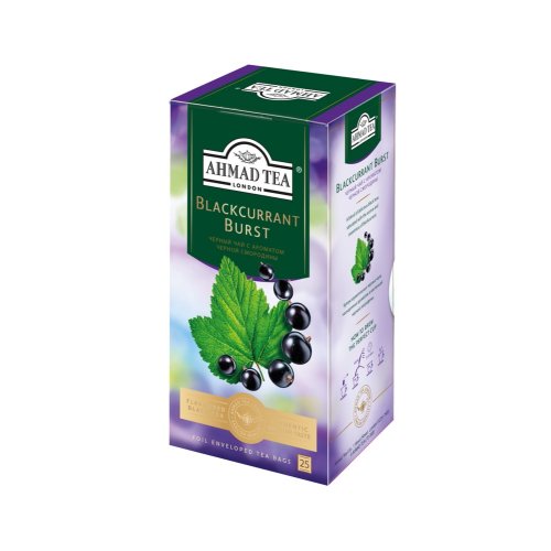 ЧАЙ AHMAD TEA  Смородиновый взрыв 25 пак.*1,5 гр.черный (12) ф/п (2250)