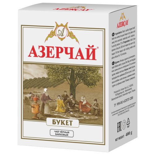 ЧАЙ Azercay tea   Букет  400 гр.,черный листовой, картон (10) (416986)