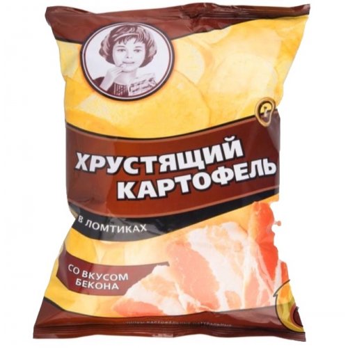 ЧЗ ОСУ КОНДИТЕРКА  КДВ Групп (Яшкино)  Хруст.картофель в ломтиках,Бекон  70 гр. (20) (ВЧ831)
