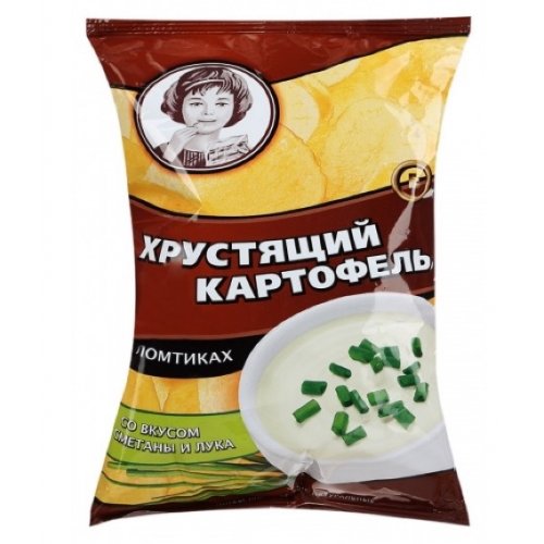 ЧЗ ОСУ КОНДИТЕРКА  КДВ Групп (Яшкино)  Хруст.картофель в ломтиках,Сметана/Лук  70 гр. (20) (ВЧ832)