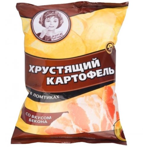 ЧЗ ОСУ КОНДИТЕРКА  КДВ Групп (Яшкино)  Хруст.картофель в ломтиках,Бекон 160 гр. (9) (ВЧ841)