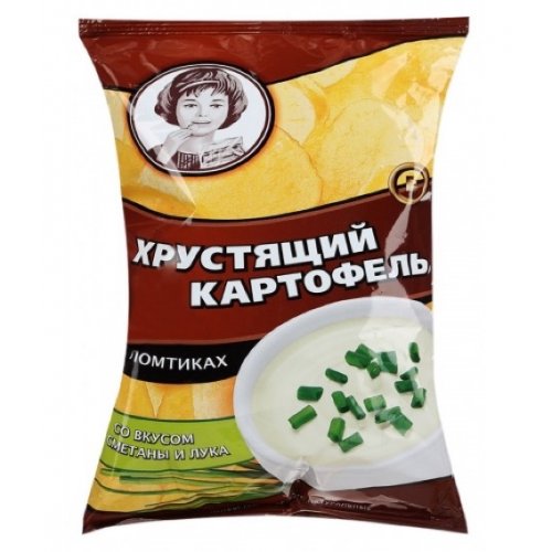 ЧЗ ОСУ КОНДИТЕРКА  КДВ Групп (Яшкино)  Хруст.картофель в ломтиках,Сметана/Лук 160 гр. (9) (ВЧ842)