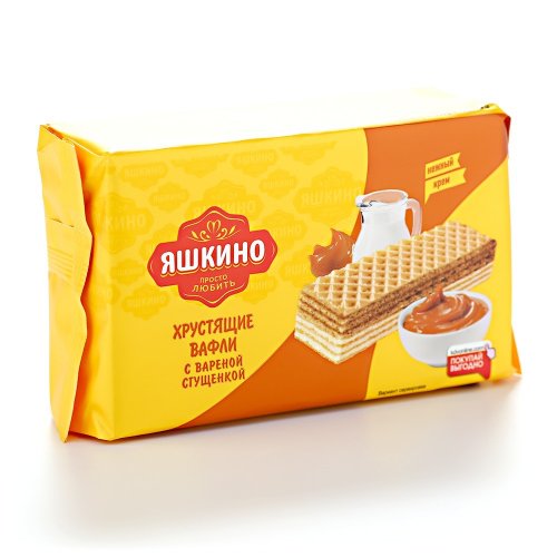 КОНДИТЕРКА  КДВ Групп (Яшкино) Вафли с вареной сгущенкой,200 гр (24)  (ЯВ161)