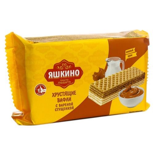 КОНДИТЕРКА  КДВ Групп (Яшкино) Вафли с вареной сгущенкой,300 гр (15) (ЯВ162)