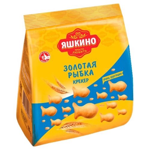 КОНДИТЕРКА  КДВ Групп (Яшкино)  Крекер Яшкино Золотая Рыбка, 180 гр. дой-пак (16) (КГ241)