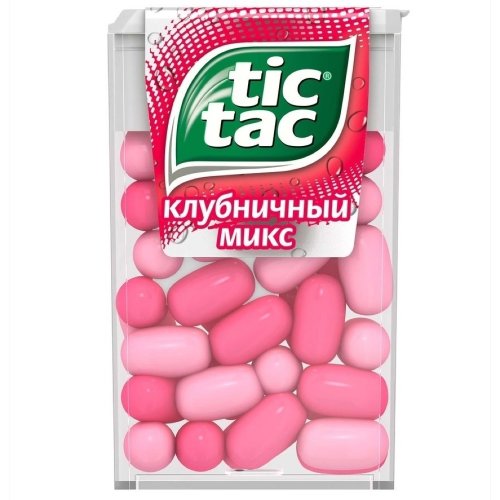 КОНДИТЕРКА Тик-Так Драже Клубничный Микс 16 гр. (12 шт/бл) (24)