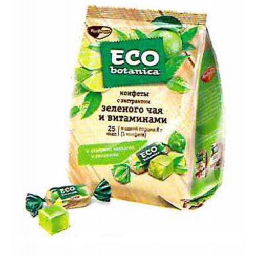КОНДИТЕРКА ОБК Конфеты желейные NEO-BOTANICA с Экстрактом Зеленого чая и витам.,200 гр. (10)