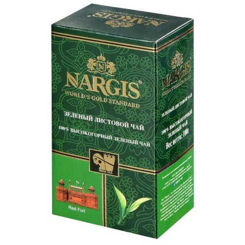 ЧАЙ Nargis ЖЦ Зеленый ср/лист 100 гр. (18) ПРОСРОК