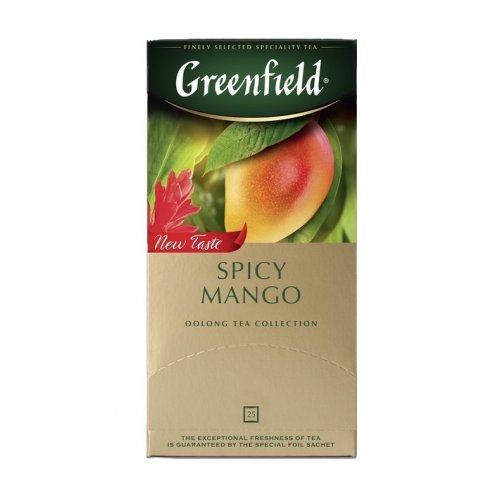 ЧАЙ МО Гринфилд Spicy Mango 25 пак. х 2 гр. оолонг со вк. и аром. манго (10) (1725-10)