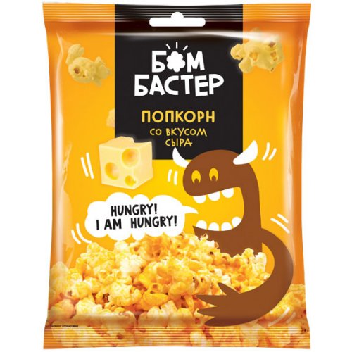 ЧЗ ОСУ КОНДИТЕРКА  КДВ Групп (Яшкино) «Бомбастер», попкорн со вкусом сыра, 35 гр.(24) (ВП120)