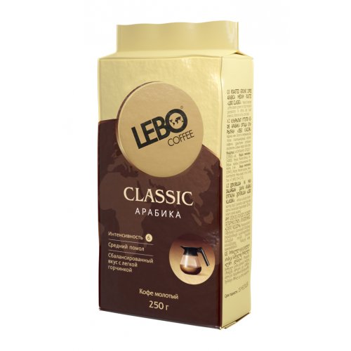 Кофе Лебо Classic  250 гр. молотый брикет (12) ЖЦ