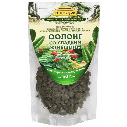 ЧАЙ Конфуций Дойпаки Оолонг со сладким женьшенем  50 гр. м/у (20)