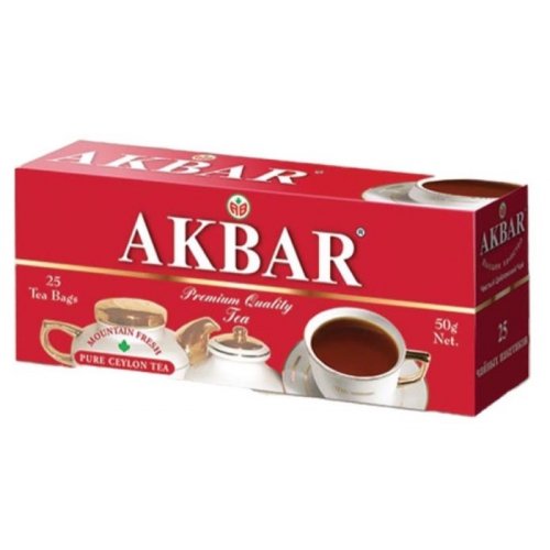 ЧАЙ АКБАР RED&WHITE  25 пак.*2 гр. с/я (15) (3837/1154)
