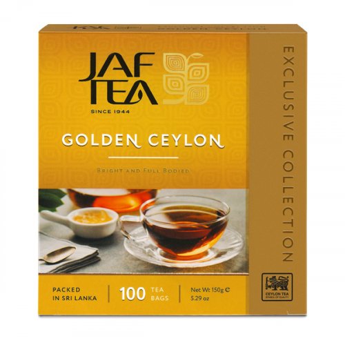 ЧАЙ JAF SC Golden Ceylon 100 пак.*1,5 гр. черный (20) (291)