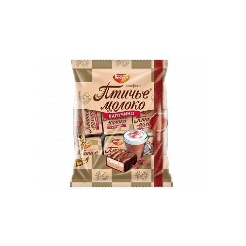 КОНДИТЕРКА ОБК  фасованные конфеты (гр) Птичье молоко вкус капучино 225 гр , РФ (20)