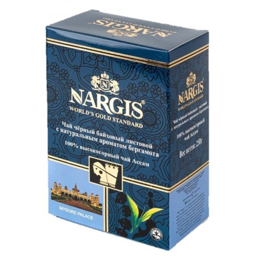 ЧАЙ Nargis ЖЦ EARL GREY ср/лист 250 гр. (12) ПРОСРОК