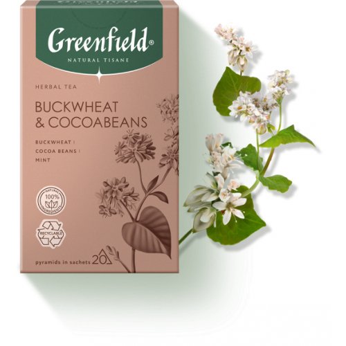 ЧАЙ МО Гринф. Пирам  Tisane BUCKWHEAT & COCOABEANS 20 пак. х 1,8 гр.чайн.нап. с доб. (8)   (1757)/90