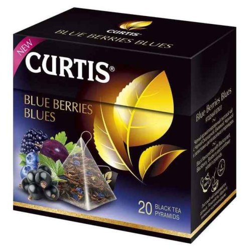 ЧАЙ CURTIS Пирамидки Blue Berries (Ягодный Блюз) 20 пак.*1,8 гр. черный (12) 102205 А