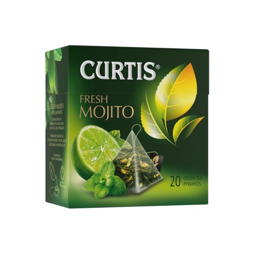 ЧАЙ CURTIS Пирамидки Fresh Mojito  20 пак.*1,7 гр. зеленый (12) 102210 А