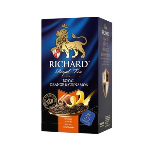 ЧАЙ RICHARD Пакетированный Royal  Orange& Cinnamon 25 пак.*2 гр.черный (12) 102237
