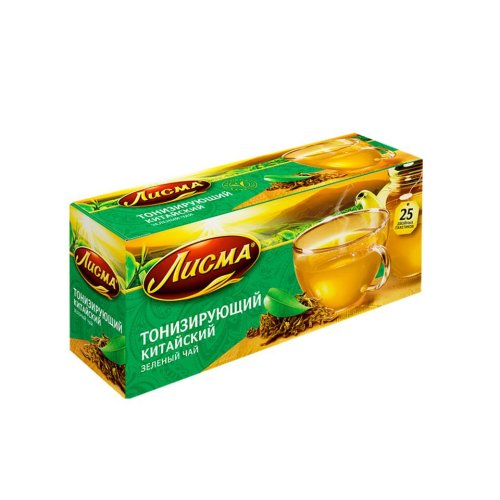 ЧАЙ Лисма Пакетированный Тонизирующий 25 пак.*1,5 гр. зеленый (18) 102193